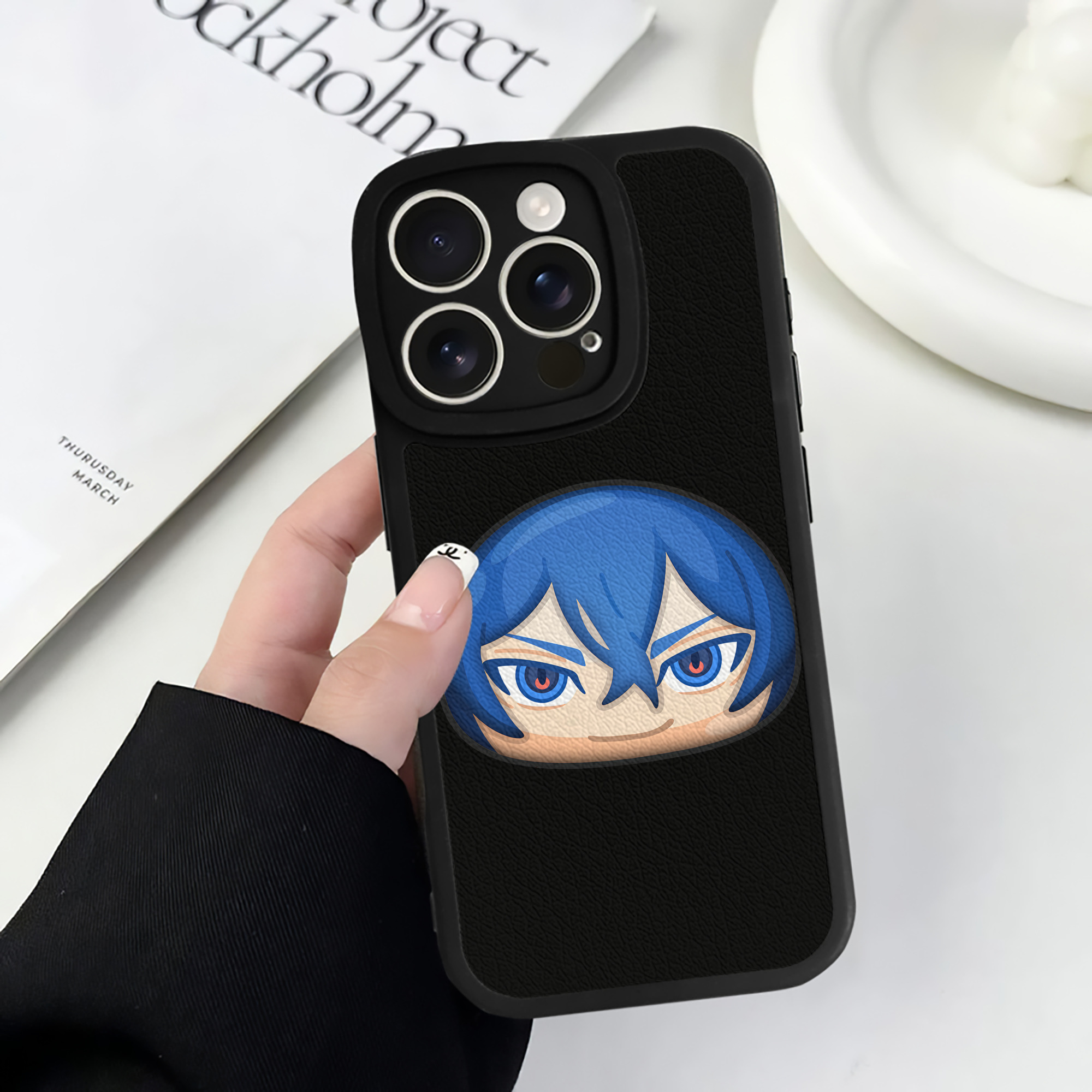 （画像用） 妖怪ウォッチ Yo-kai Watch 【iPhone 16シリーズ対応】シリコンスマホケース（レザー調） 材質：シリコン
